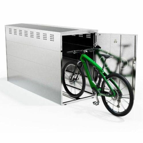 Fietskluis Basic 13 Protect fietsbox Basic voor 1 fiets met geopende deur